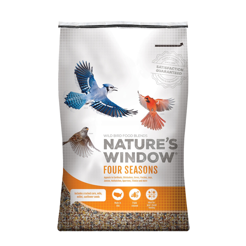 Nature’s Window Four Seasons 18 lb birdseed bag — LibertyFHG Galion OH