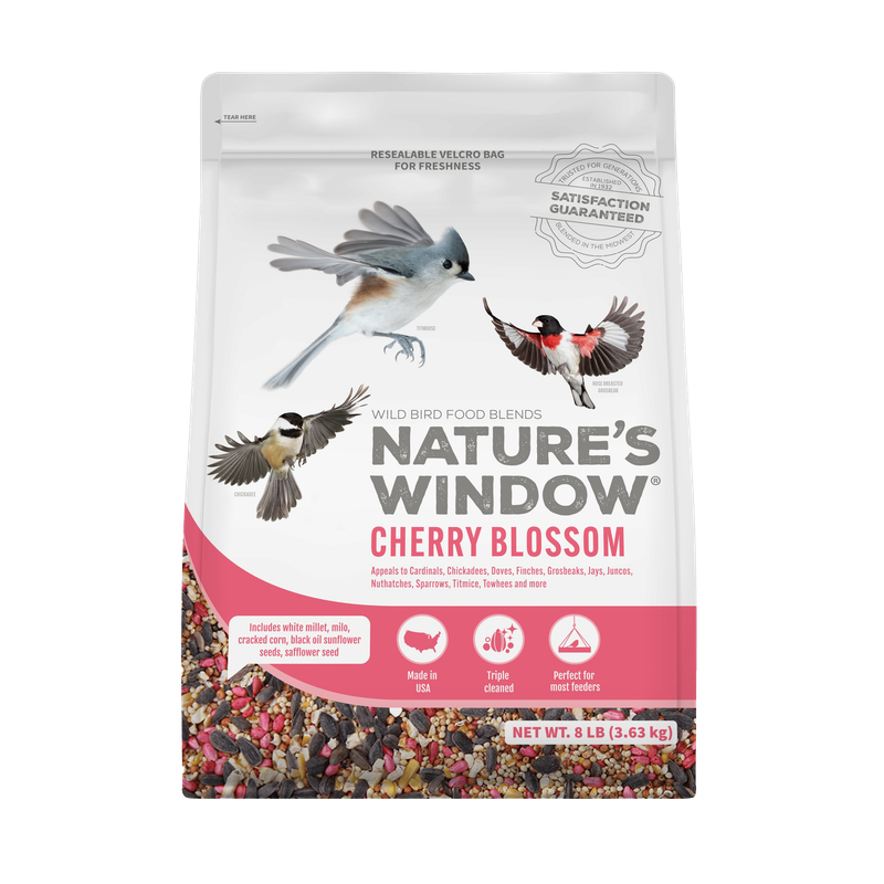 Nature’s Window Cherry Blossom 8 lb birdseed bag — LibertyFHG Galion OH