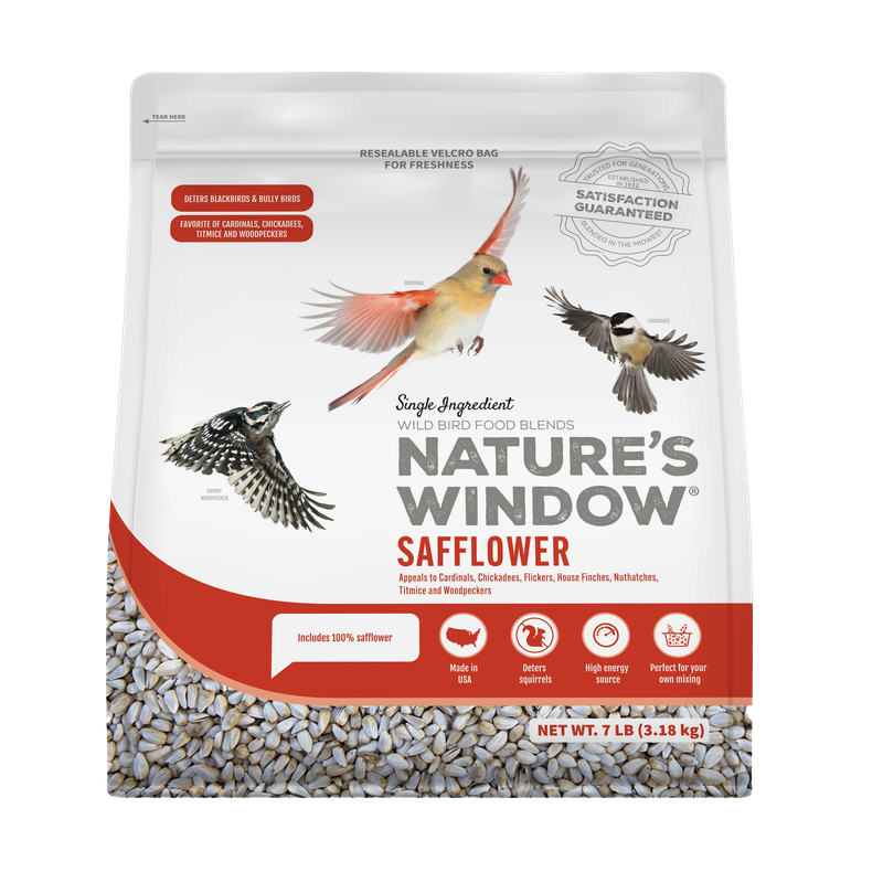 Nature’s Window Safflower Seed 7 lb bag — LibertyFHG Galion OH