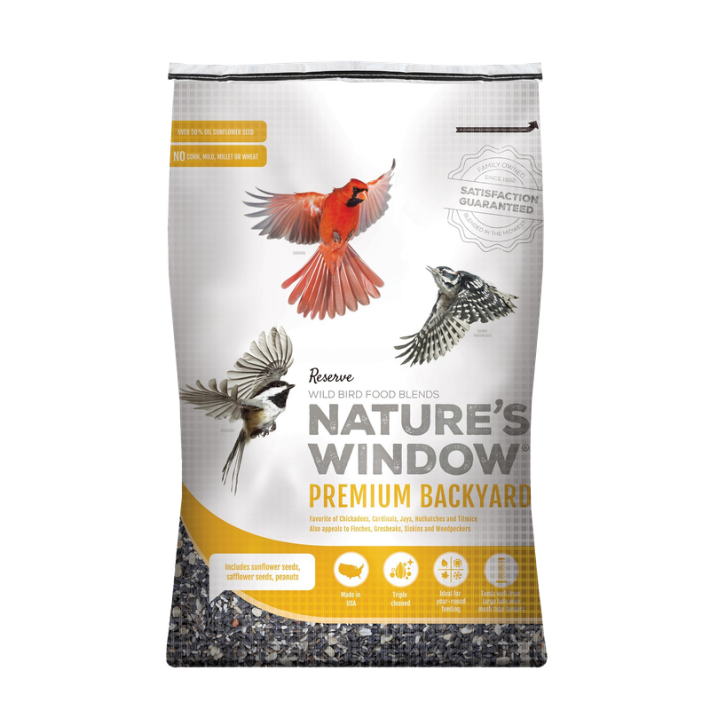 Nature’s Window Premium Backyard 26 lb birdseed bag — LibertyFHG Galion OH