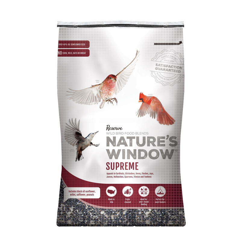 Nature’s Window Supreme 18 lb birdseed bag — LibertyFHG Galion OH