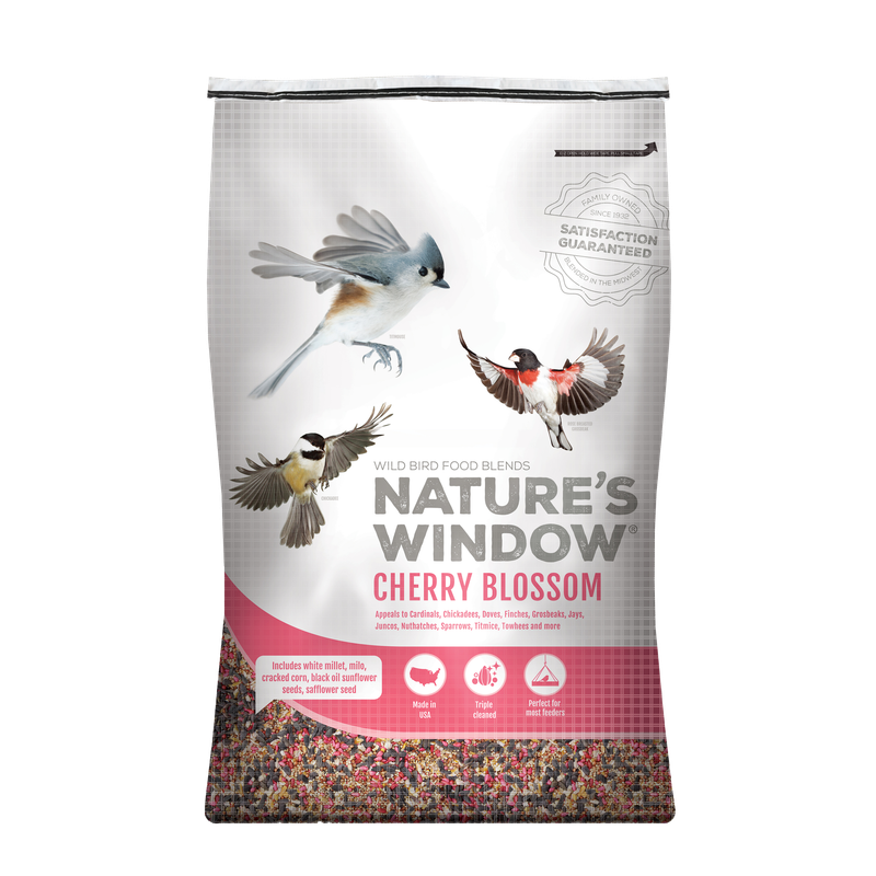 Nature’s Window Cherry Blossom 18 lb birdseed bag — LibertyFHG Galion OH