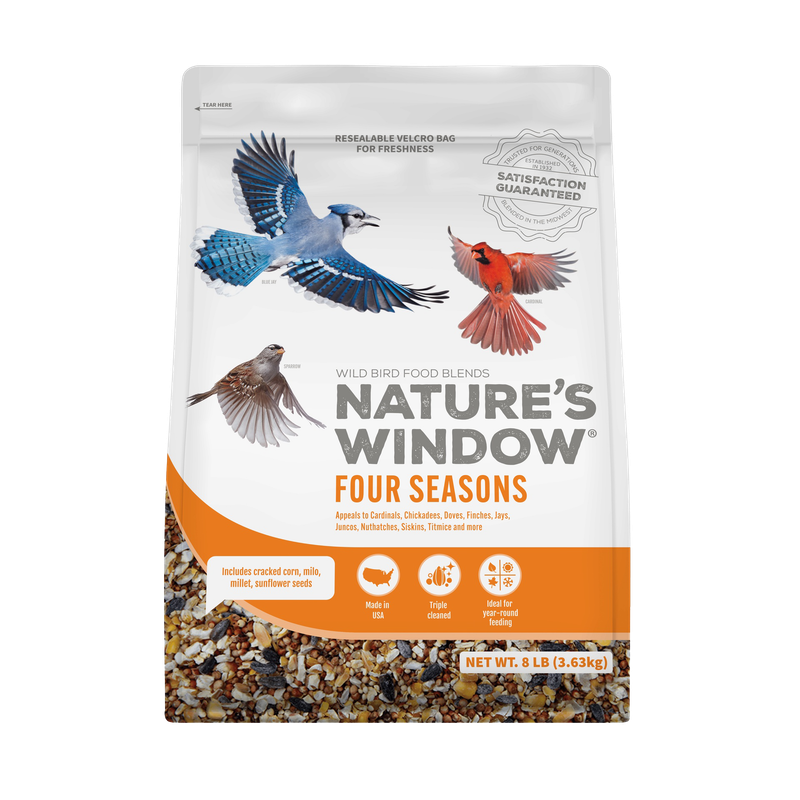 Nature’s Window Four Seasons 8 lb birdseed bag — LibertyFHG Galion OH