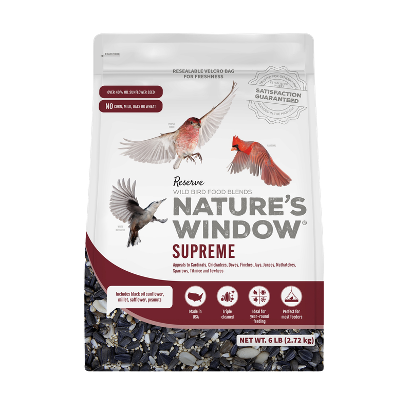 Nature’s Window Supreme 6 lb birdseed bag — LibertyFHG Galion OH