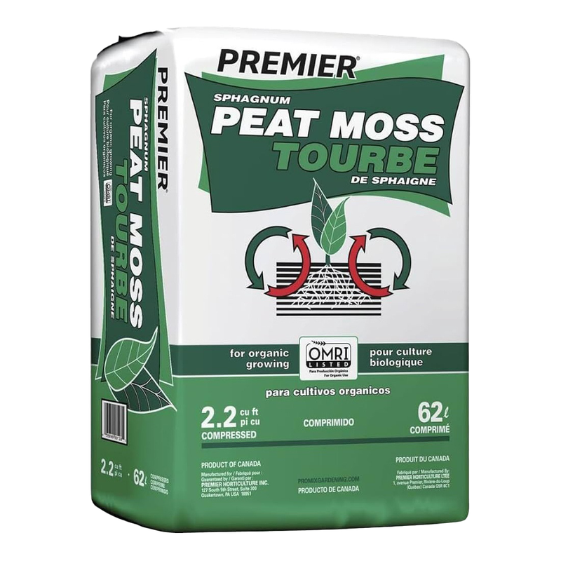 peat moss soil amendment for improving moisture retention