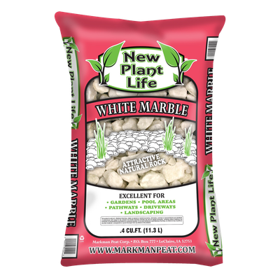 white marble rock for decorative landscaping ground cover