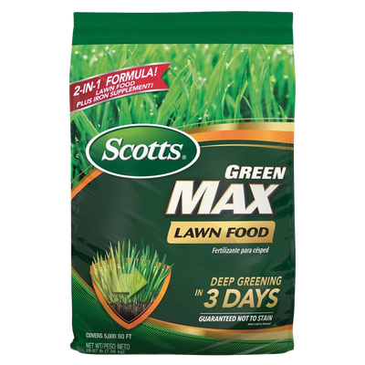 Front view of Scotts Green Max Lawn Food 16.67 lb — LibertyFHG Galion OH