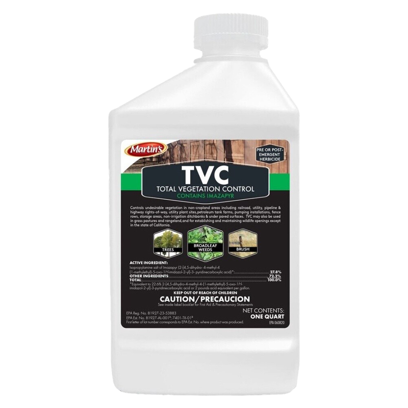 Martin's TVC Total Vegetation Control 32 oz for long-term ground clearing in Lexington, OH.