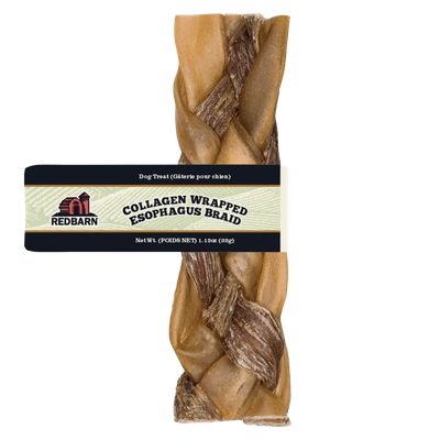Redbarn Collagen Wrapped Esophagus Braid (1.7 oz) Liberty FHG Galion