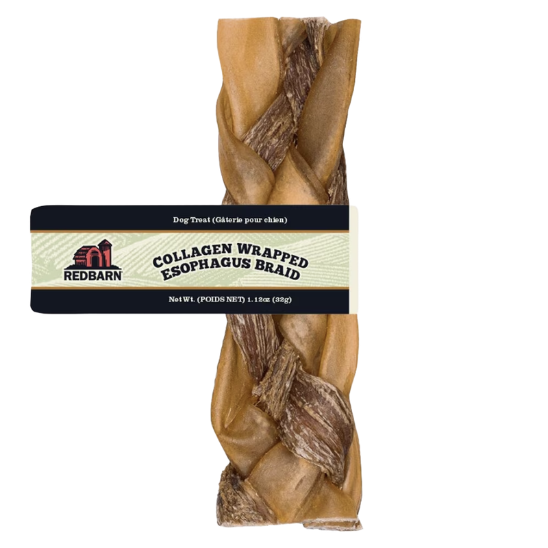 Redbarn Collagen Wrapped Esophagus Braid (1.7 oz) Liberty FHG Galion