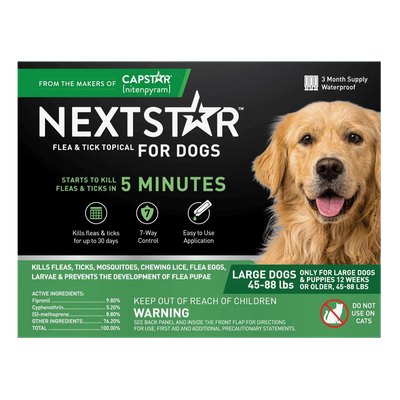 NEXTSTAR® Flea &amp; Tick Topical for Dogs (45 - 88 lb) 3 Month... Liberty Farm Home &amp; Garden Galion Oh…