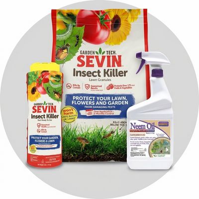 Garden insect control sprays and granules for vegetables, flowers, and shrubs — Liberty Farm &amp; Garden, Galion OH