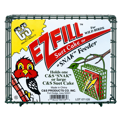 EZ-Fill suet cake feeder for backyard bird feeding