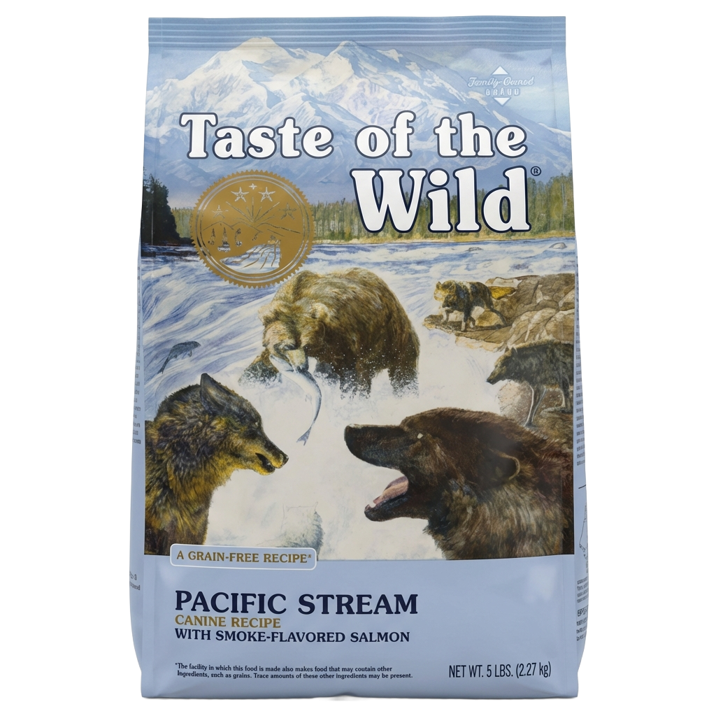 Front view of Taste of the Wild Pacific Stream Dog Food 5 lb bag — Liberty Farm, Home &amp; Garden