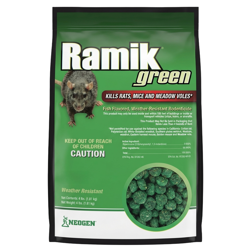 Ramik Green Fish Flavored Rodenticide Pails available in Galion