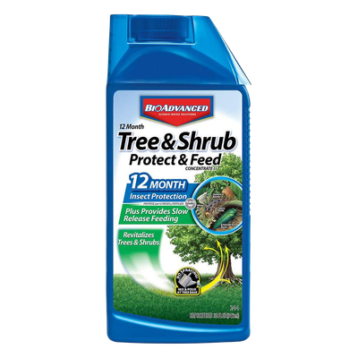BioAdvanced 12 Month Tree &amp; Shrub Protect &amp; Feed Concentrate II 32 oz bottle