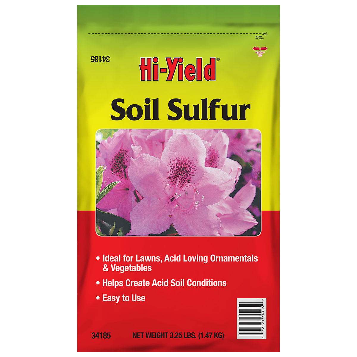 Front view of Fertilome Soil Sulfur Fertilizer 3.25 lb — LibertyFHG Galion OH