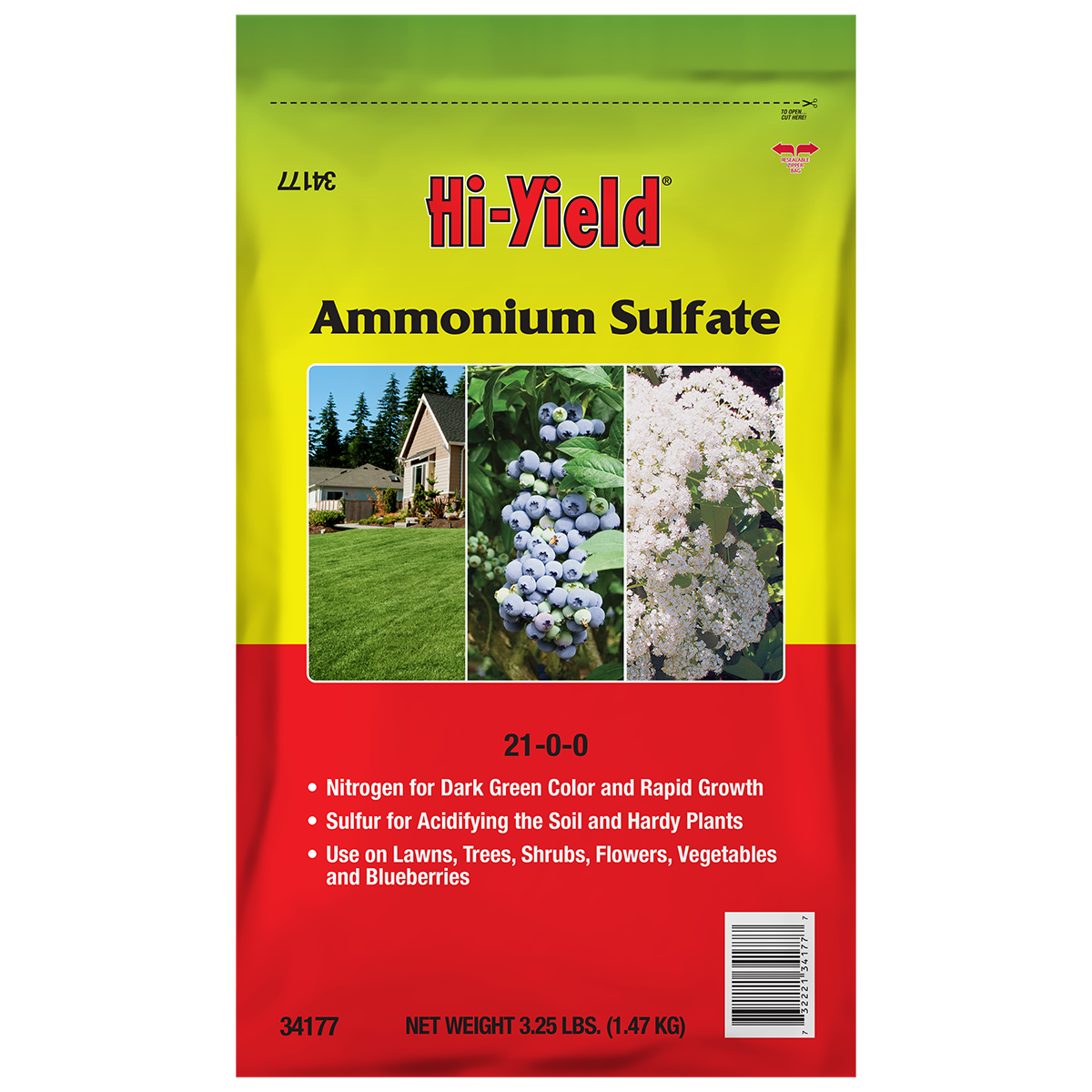 Front view of Fertilome Ammonium Sulfate Fertilizer 3.25 lb — LibertyFHG Galion OH