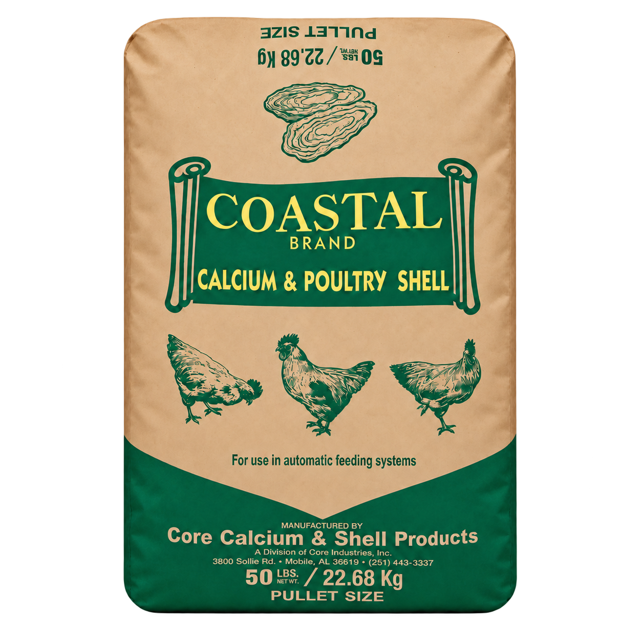 Coastal Brand Calcium &amp; Poultry Shell 50 lb