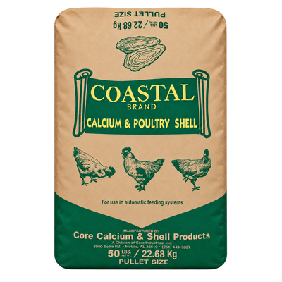 Coastal Brand Calcium &amp; Poultry Shell 50 lb