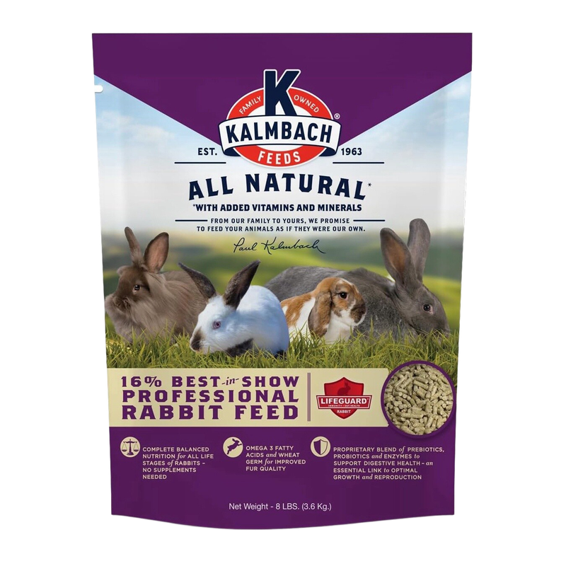 Kalmbach 16% Best-in-Show Rabbit Feed 8 lb Liberty FHG Galion