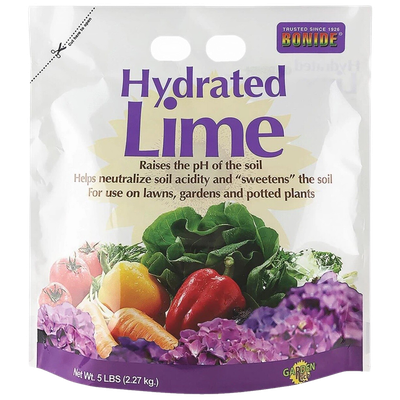 Bonide Hydrated Lime 5 lb bag front view