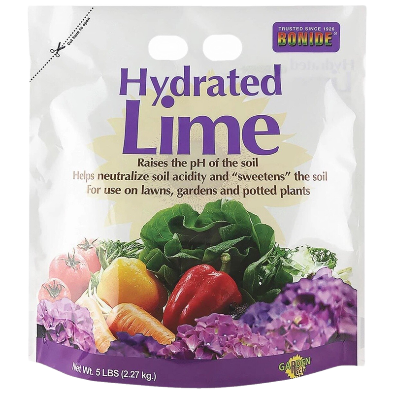 Bonide Hydrated Lime 5 lb bag front view