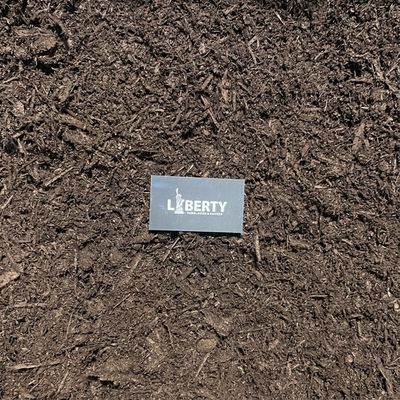 natural hardwood mulch for landscaping beds and garden areas