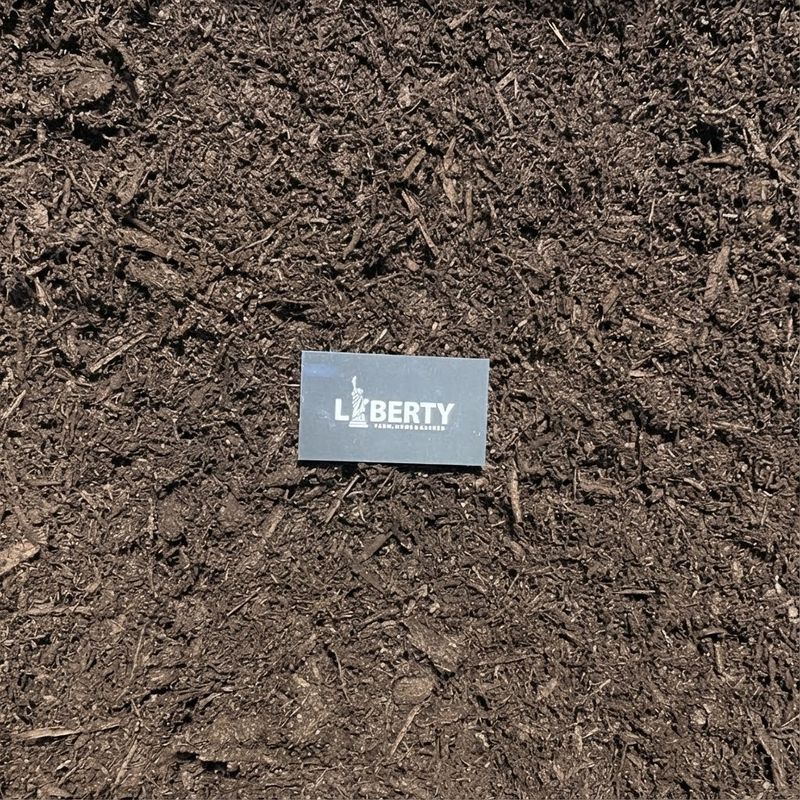 natural hardwood mulch for landscaping beds and garden areas