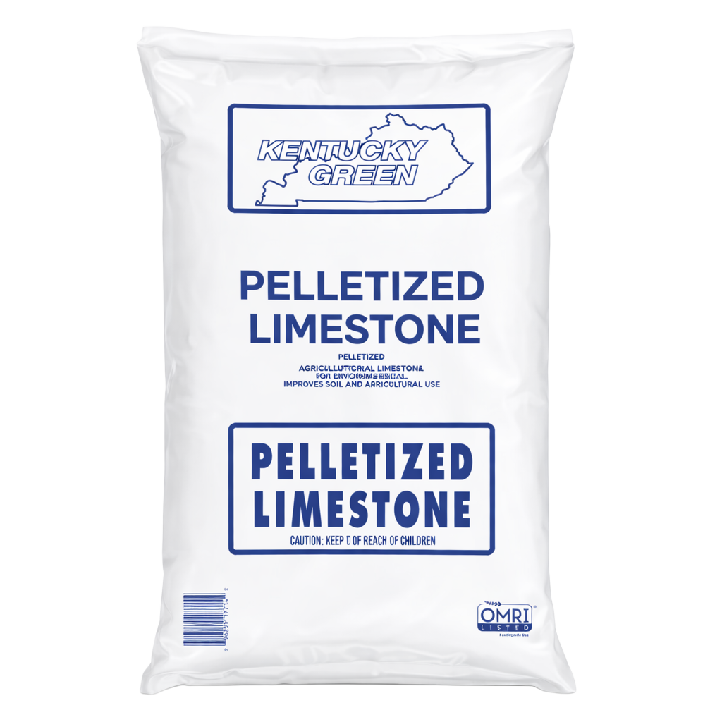 Front view of Kentucky Green pelletized lime 40 lb — LibertyFHG Galion OH