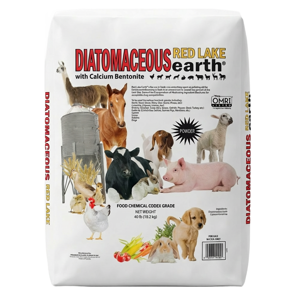 Red Lake Diatomaceous Earth with Calcium Bentonite 40 lb