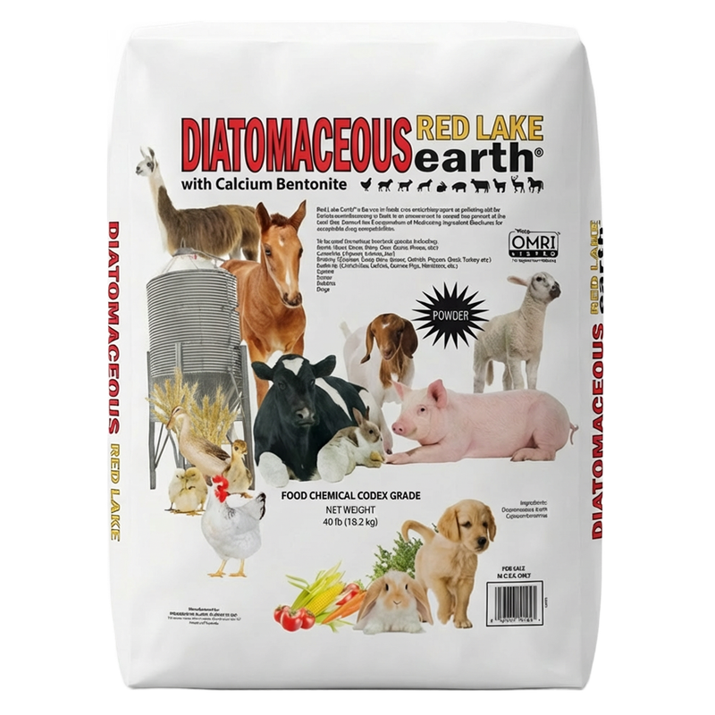 Red Lake Diatomaceous Earth with Calcium Bentonite 40 lb