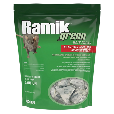 Ramik Green Mini Bait Packs for rodent control in New Washington