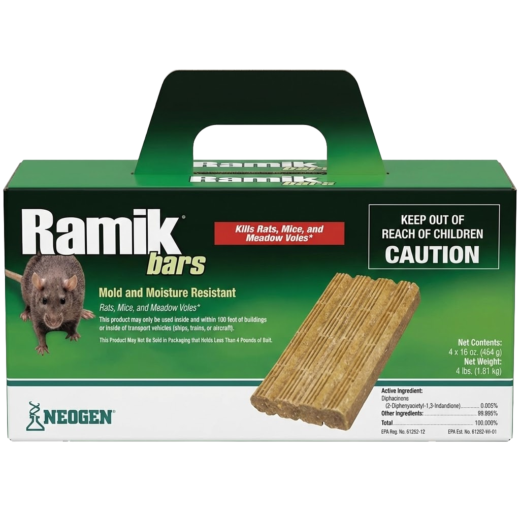 Ramik 16oz Rodenticide Bars for large-scale pest control in Ontario