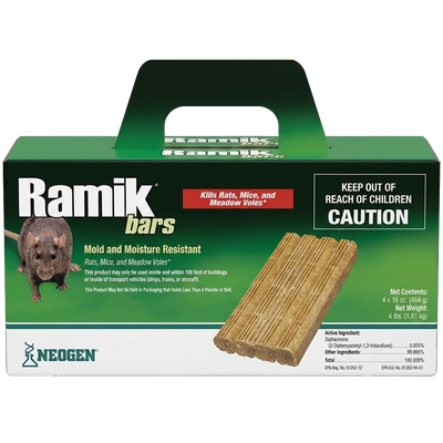 Ramik 16oz Rodenticide Bars for large-scale pest control in Ontario
