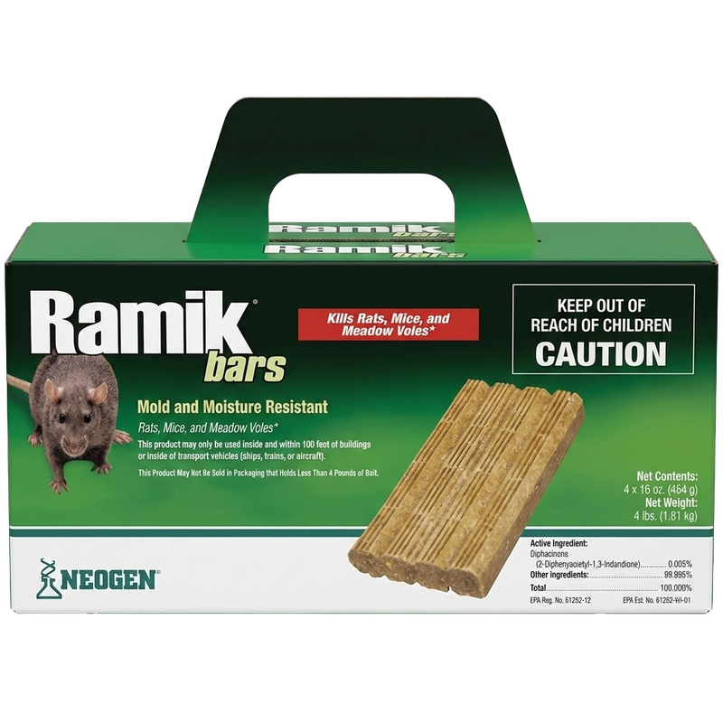 Ramik 16oz Rodenticide Bars for large-scale pest control in Ontario