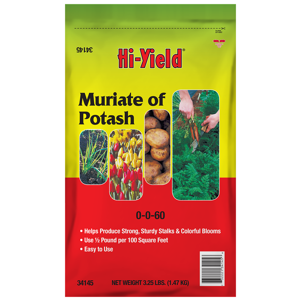 Front view of Fertilome Muriate of Potash 0-0-60 Fertilizer 3.25 lb — LibertyFHG Galion OH