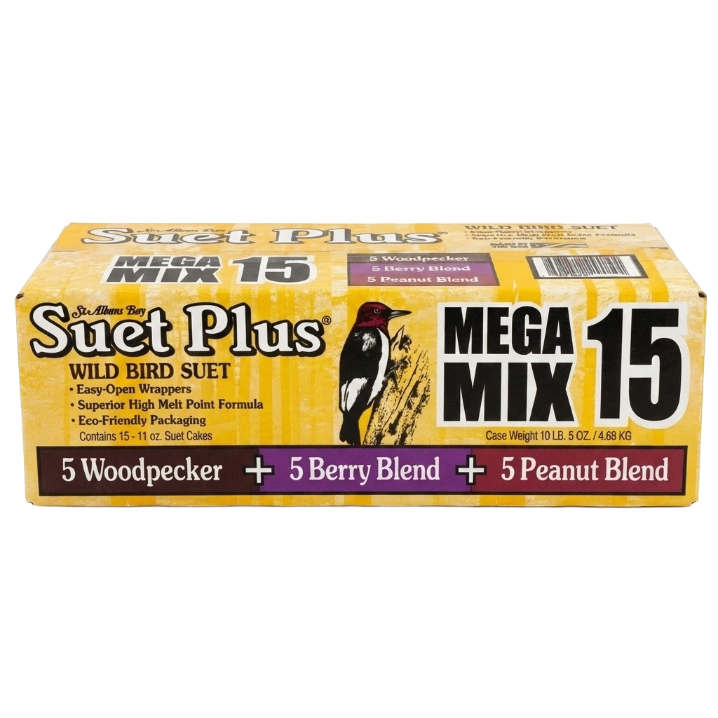 Suet Plus Mega Mix (15 Pack) Woodpecker | Berry | Peanut