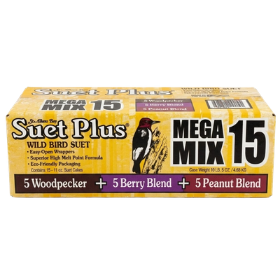 Suet Plus Mega Mix (15 Pack) Woodpecker | Berry | Peanut