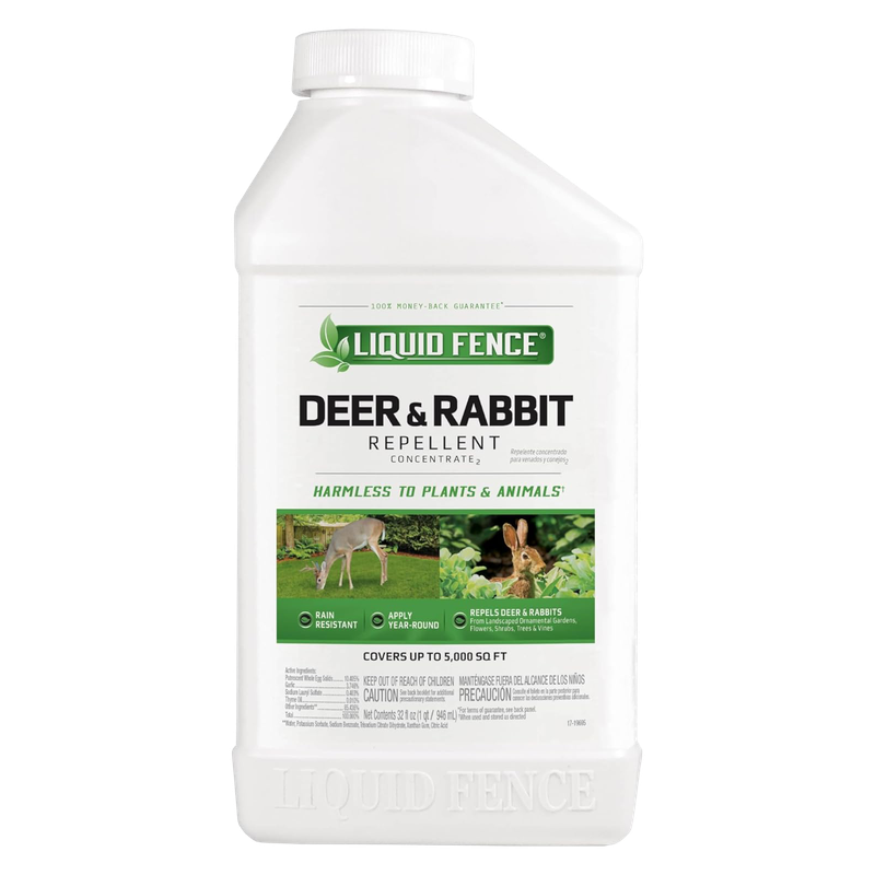 Liquid Fence Deer and Rabbit Repellent Concentrate 32 oz Liberty FHG Galion