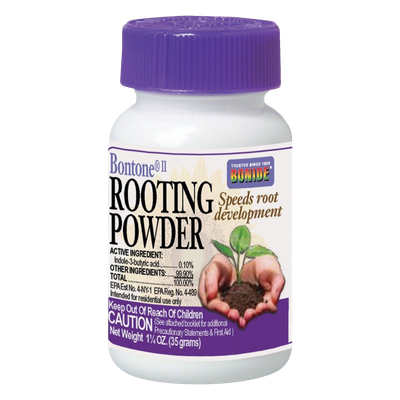 Front view of Bonide Bontone Powder Rooting Hormone 1.25 oz — LibertyFHG Galion OH