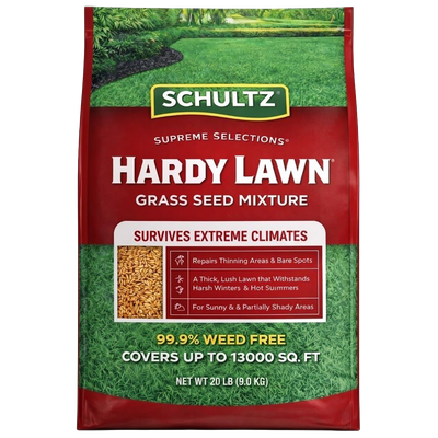Schultz® Hardy Lawn Mix Grass Seed 20 lb Liberty Farm Home Garden Galion OH