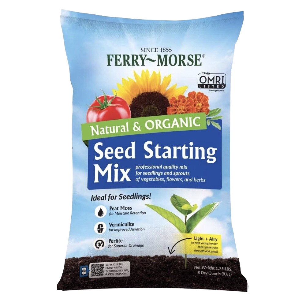 organic seed starting mix for flowers vegetables and herbs