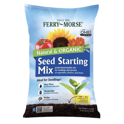 organic seed starting mix for flowers vegetables and herbs