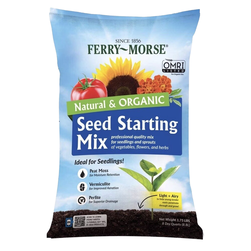 organic seed starting mix for flowers vegetables and herbs