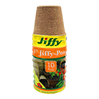 jiffy 3 inch peat pots for seed starting and transplanting