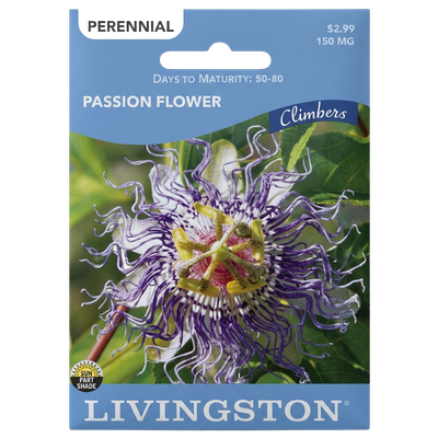 Passion Flower seeds in Galion for exotic, non-GMO perennial climbing vines.