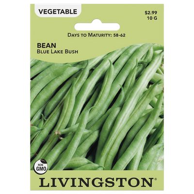 Bean Blue Lake Bush non-GMO seeds for home vegetable gardens in Galion, OH.