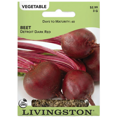 Beet Detroit Dark Red non-GMO garden seeds for home growers in Galion, OH.