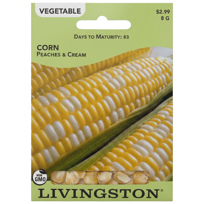 Livingston Seed Corn (Peaches &amp; Creme) 8 g Liberty Farm Home Garden Galion OH
